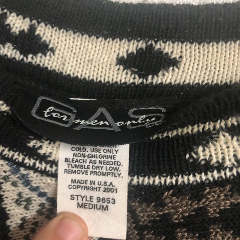 Vintage GAS Sweater sz medium - Picture 4 of 5